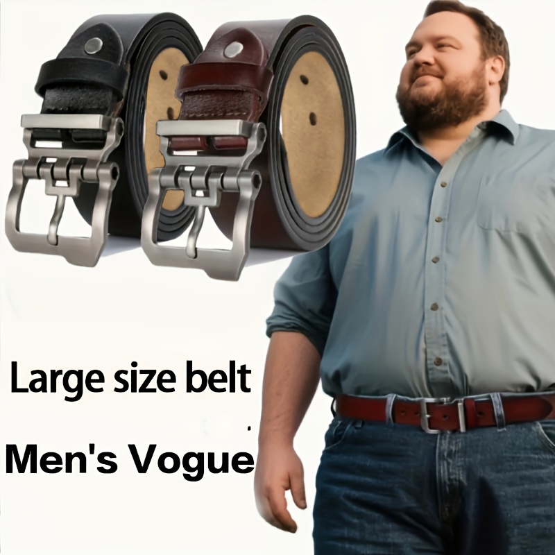 Men Formal Wear With Jeans - Pasek męski ze skóry naturalnej, rozmiar