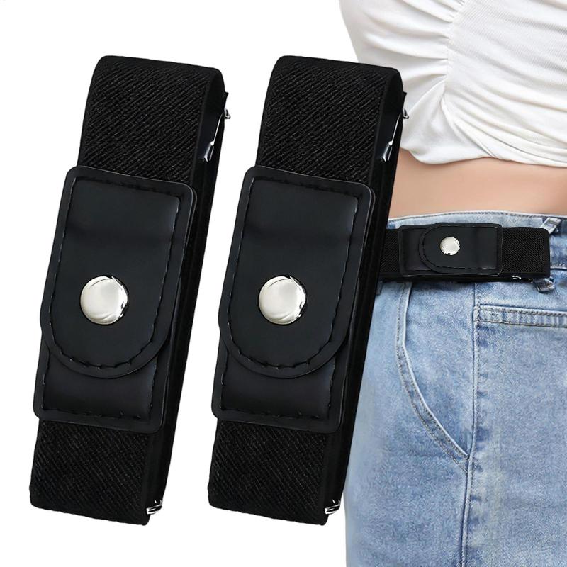 Men Formal Wear With Jeans - Elastyczny pasek bez klamry, regulowany pas