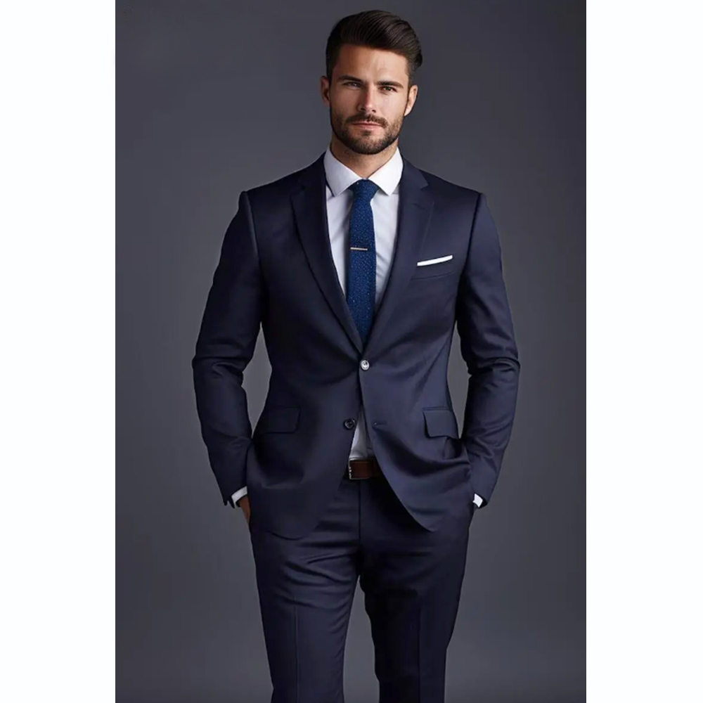 Men Formal Wear Wedding - Męski Garnitur Dwuczęściowy Elegancki Marynarka i