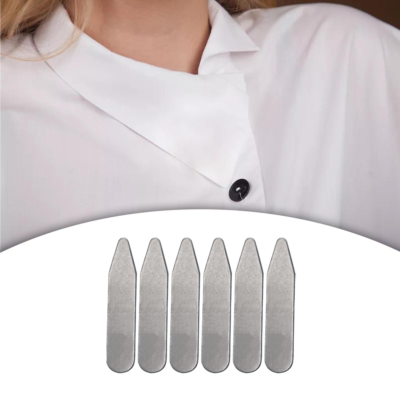 Collar Stay Metal - 6 szt. Wkładki do kołnierzyków koszul,