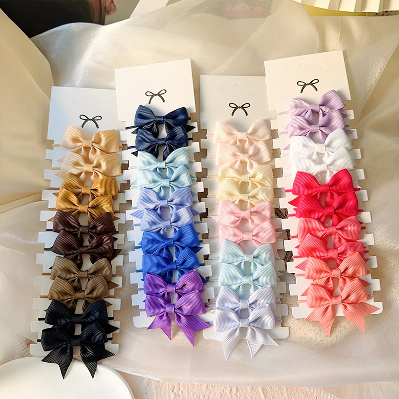 Tie Bar Clip - 10 sztuk 3 style kokardki elastyczna