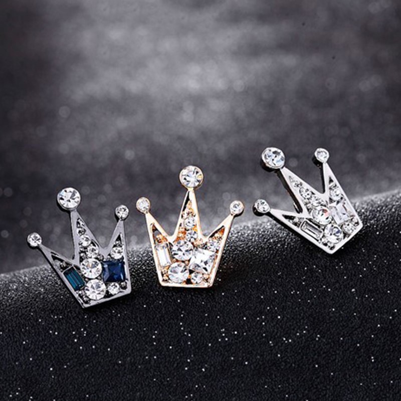 Tuxedo Lapel Pin - Luksusowa broszka z metalową koroną dla