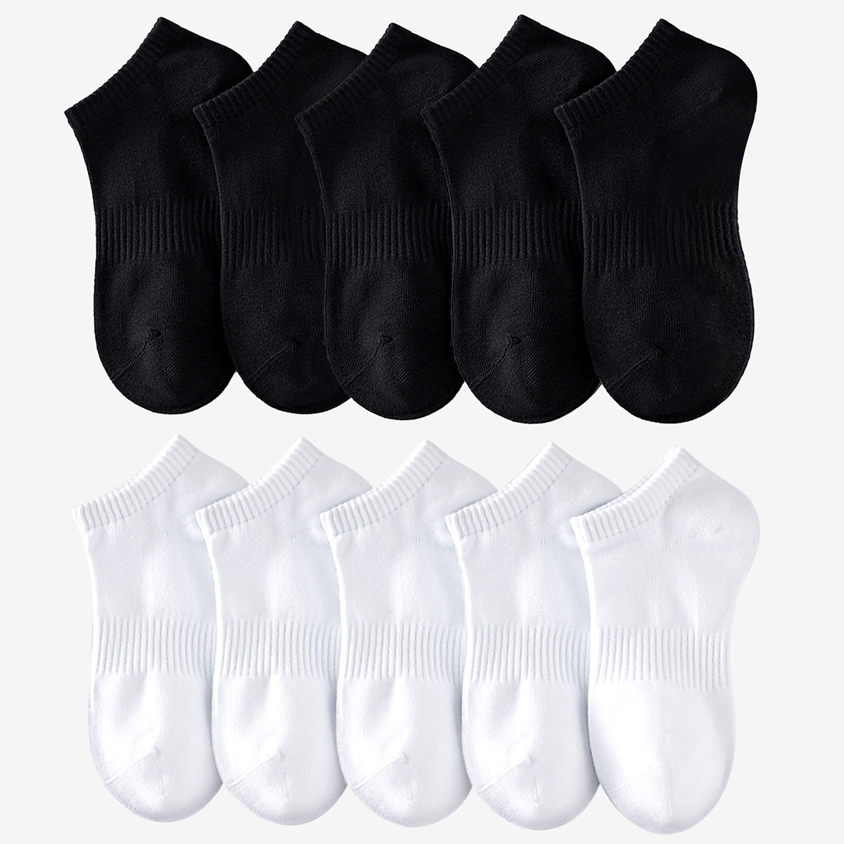 Sock Garter Men - 1/5 par Unisex Białe i czarne
