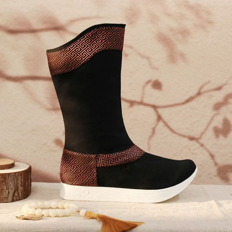 Men'S Ethnic & Formal Designer Wear Studio S - Męskie botki za kostkę z motywem