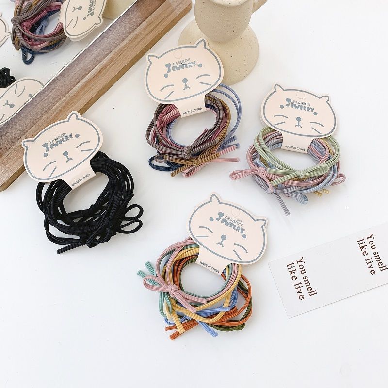 Tie Bar Clip - 6 sztuk koreańskich prostych gumek do
