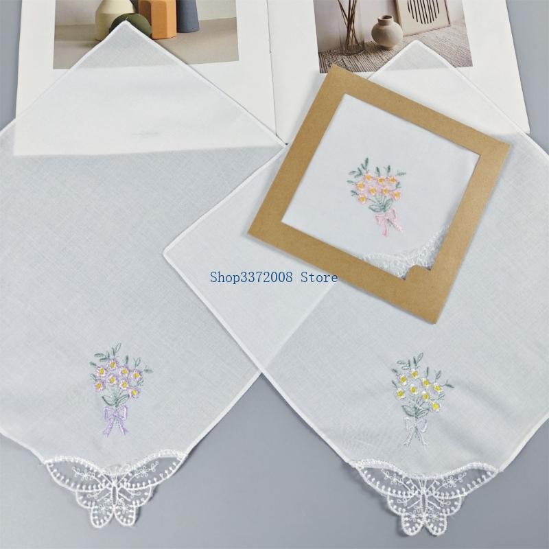 Bawełniana chusteczka z haftem – Monogrammed Handkerchief recenzja i cena