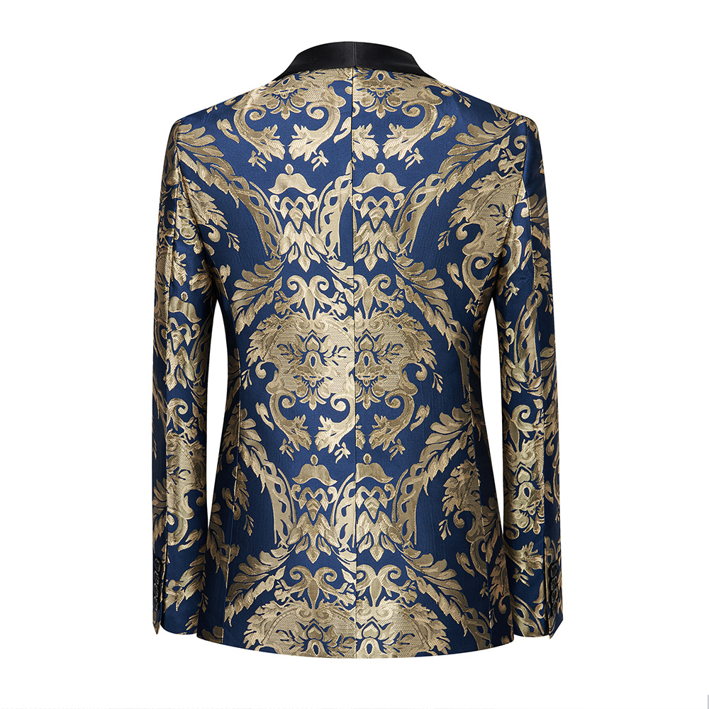 Luksusowa czerwono-złota broka – Asian Men Formal Wear recenzja i cena