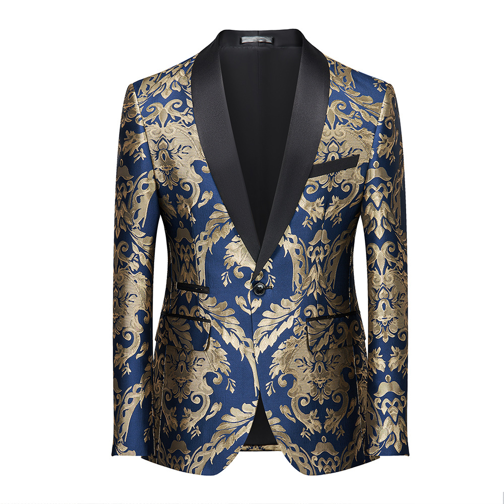 Luksusowa czerwono-złota broka – Asian Men Formal Wear recenzja i cena