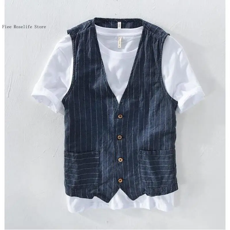 Brytyjska lniana kamizelka męs – Men Formal Wear In Summer recenzja i cena