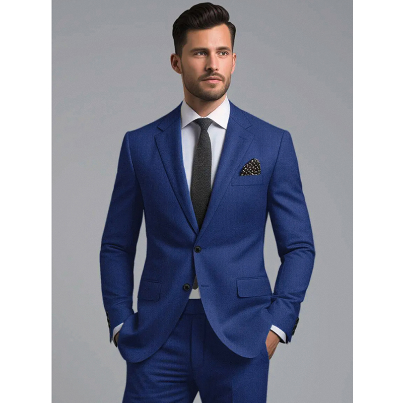 Męski Garnitur Dwuczęściowy El – Men Formal Wear Wedding recenzja i cena