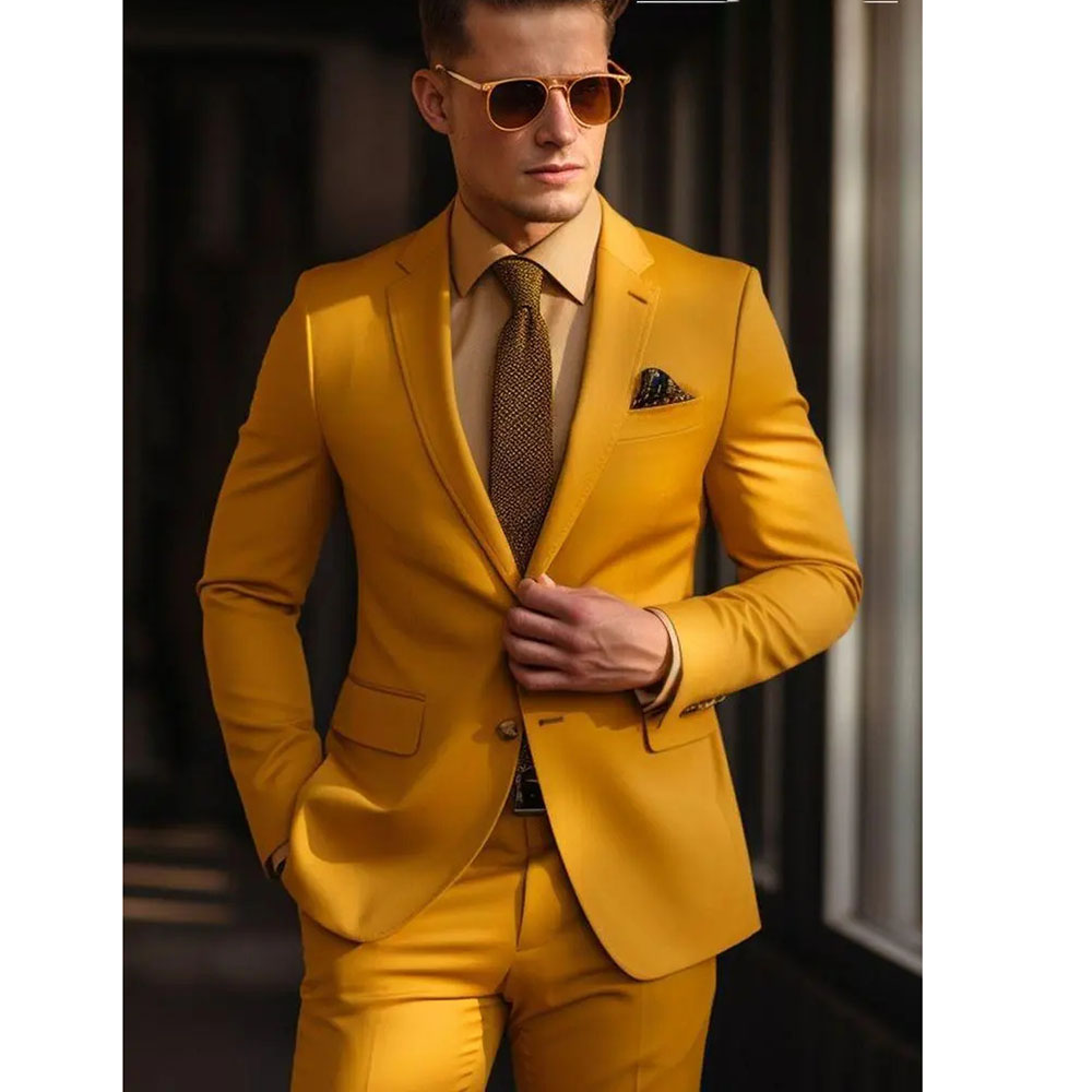 Męski Garnitur Dwuczęściowy El – Men Formal Wear Wedding recenzja i cena