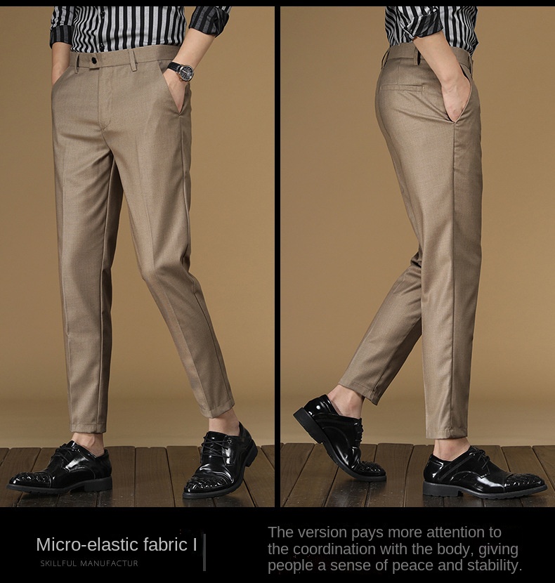 Letnie spodnie garniturowe Męż – Men Formal Wear In Summer recenzja i cena