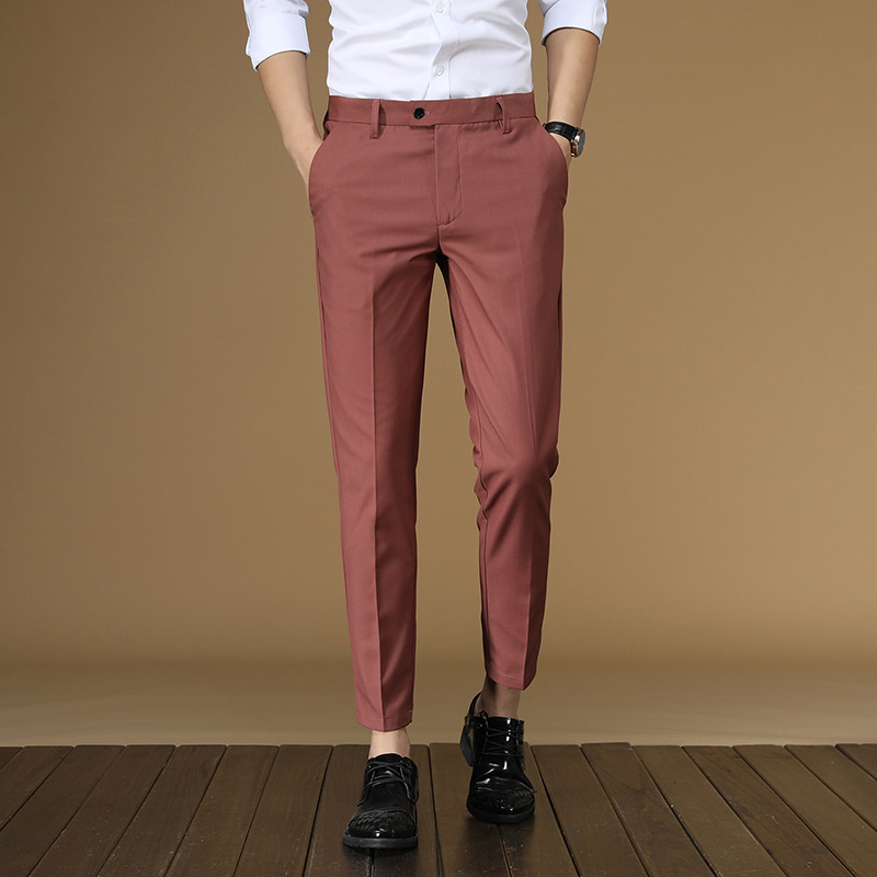 Letnie spodnie garniturowe Męż – Men Formal Wear In Summer recenzja i cena