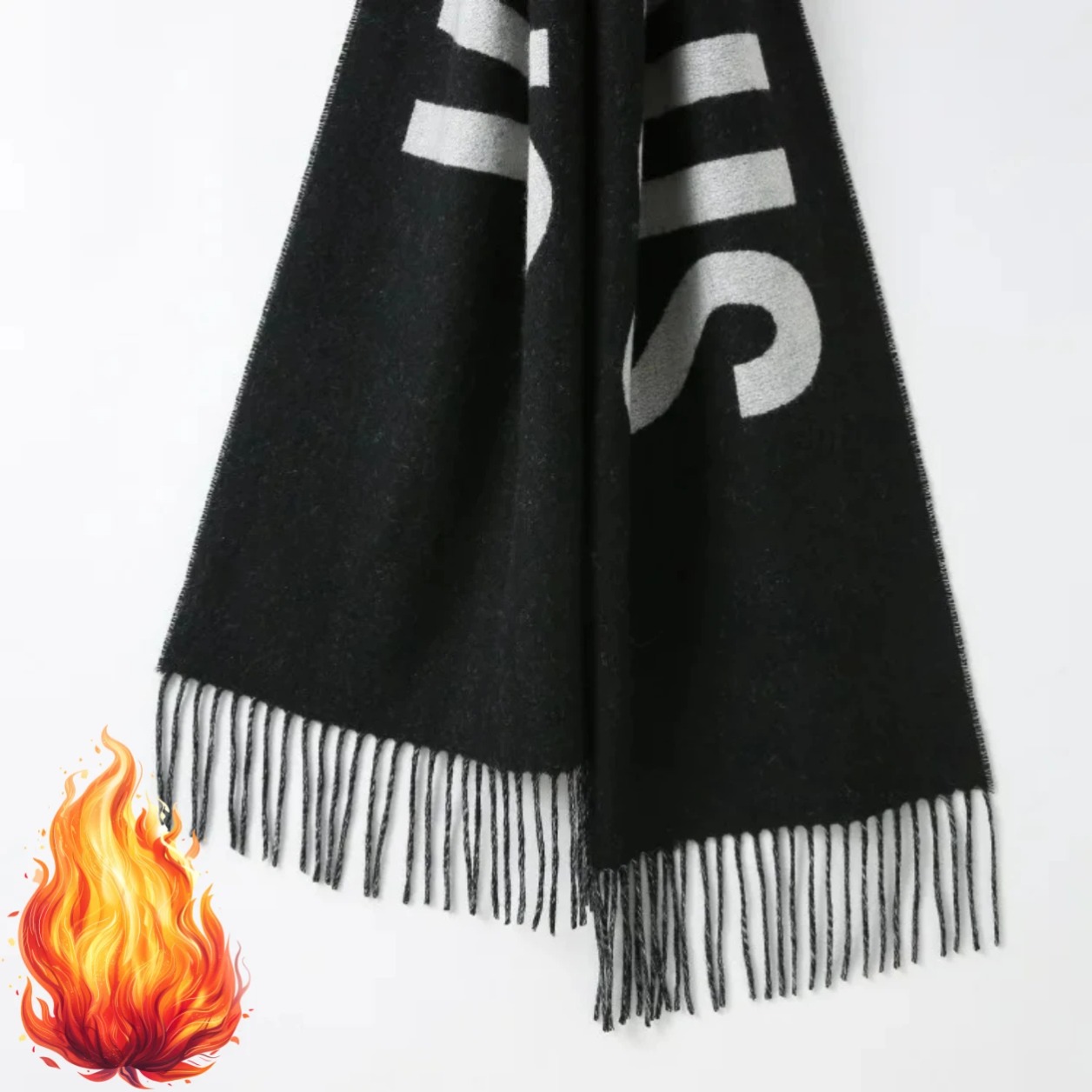 Szalik damski ze 100% wełny, l – Monogrammed Handkerchief recenzja i cena