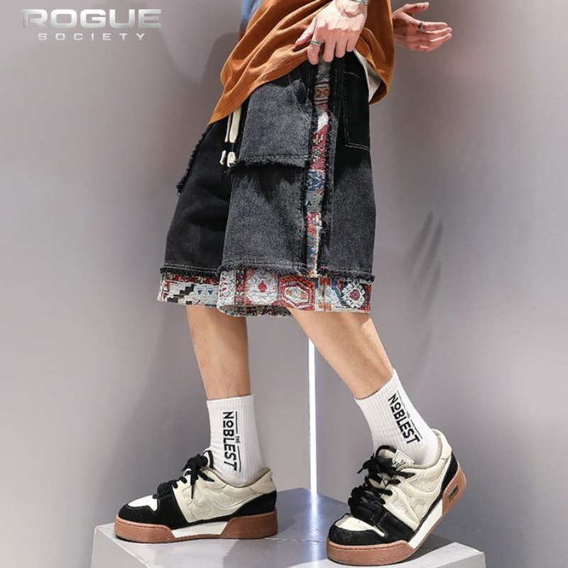 Luźne szorty dżinsowe ze sznur – Men'S Ethnic & Formal Designer Wear Studio S recenzja i cena