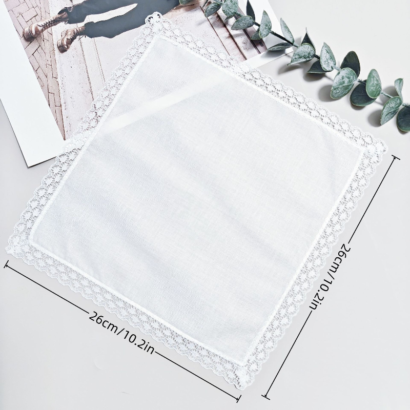 6 sztuk/zestaw Biała chusteczk – Monogrammed Handkerchief recenzja i cena