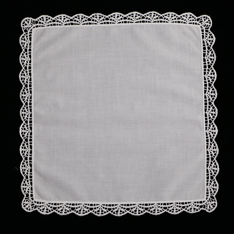 D003 Białe 100% bawełniane chu – Monogrammed Handkerchief recenzja i cena