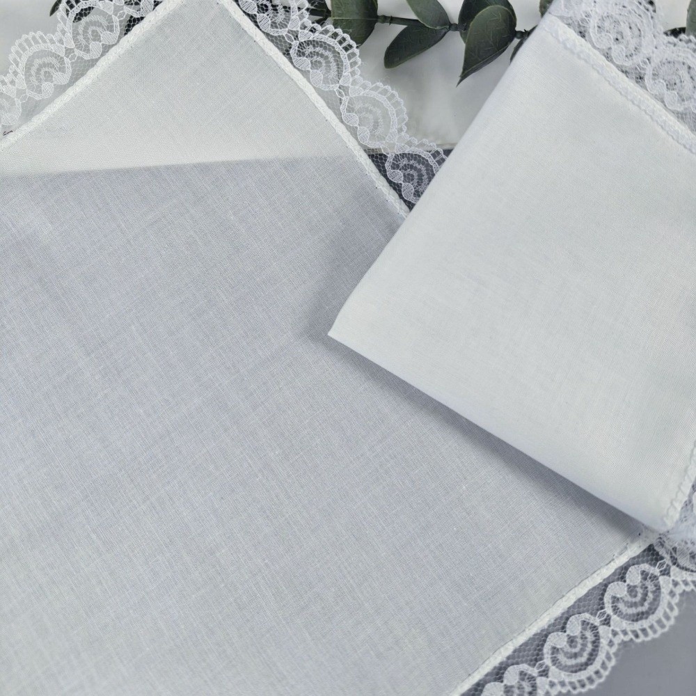 6 szt. Nowe, czysto białe, kor – Monogrammed Handkerchief recenzja i cena