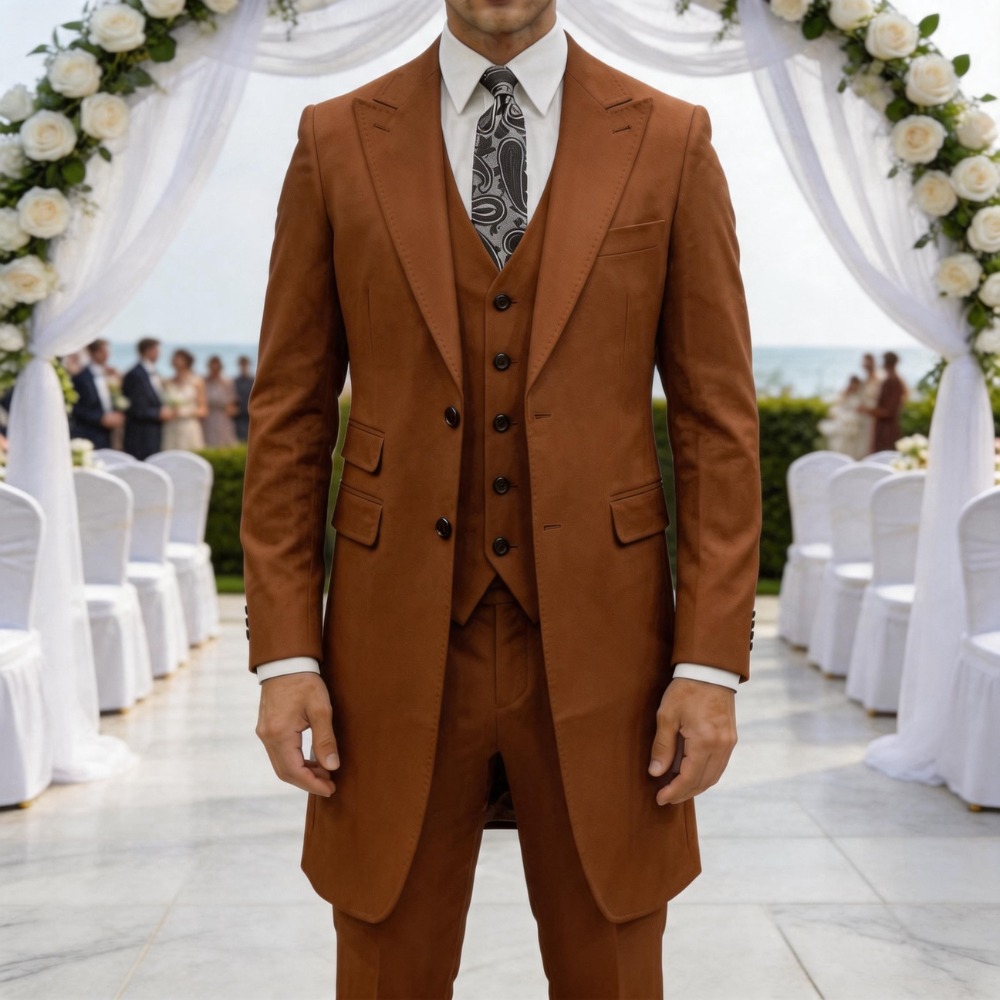 Elegancki męski garnitur slim  – Men Formal Wear In Summer recenzja i cena