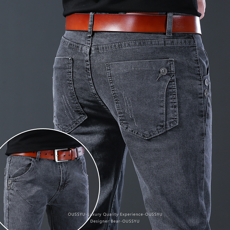 Markowe męskie elastyczne dżin – Men Formal Wear With Jeans recenzja i cena