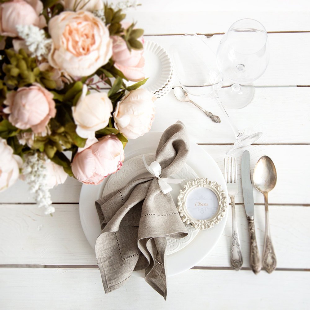 6 sztuk białe serwetki Hemstit – Monogrammed Handkerchief recenzja i cena