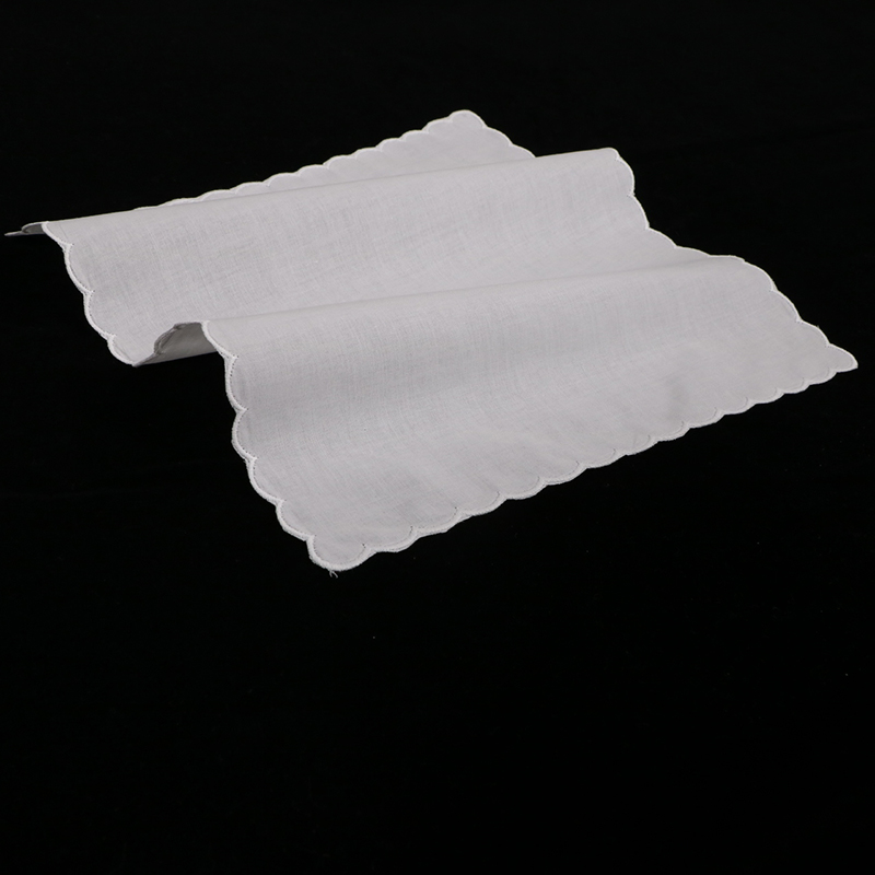 A011 Biała bawełniana chustecz – Monogrammed Handkerchief recenzja i cena