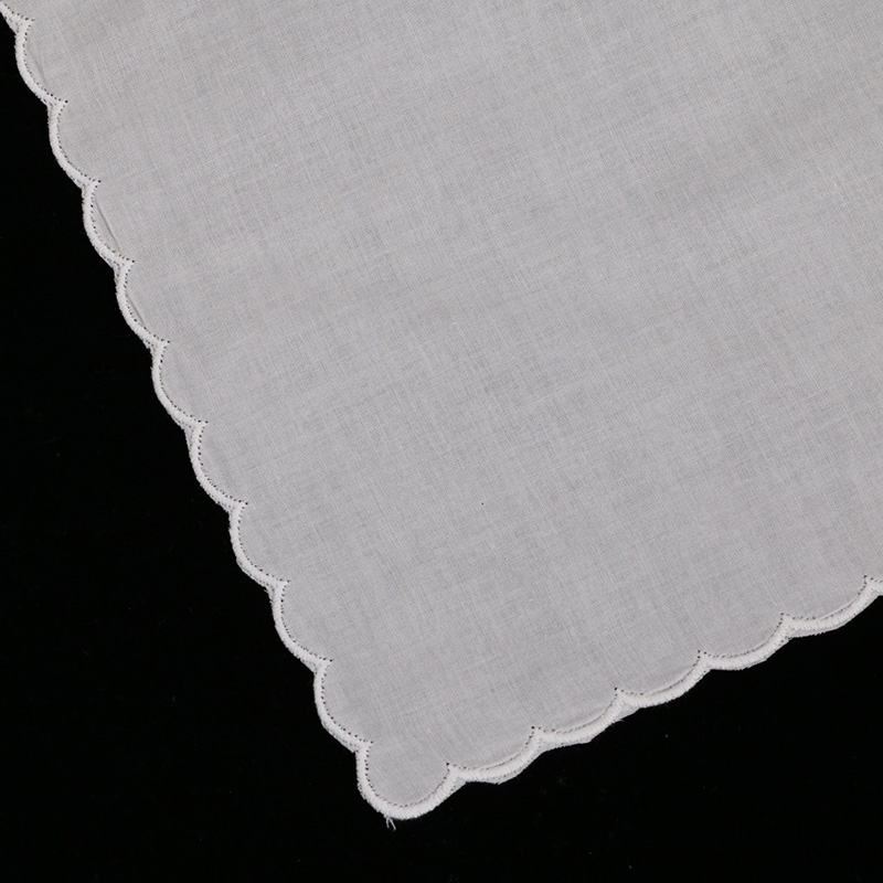 A011 Biała bawełniana chustecz – Monogrammed Handkerchief recenzja i cena