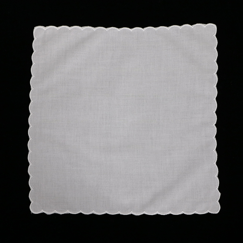 A011 Biała bawełniana chustecz – Monogrammed Handkerchief recenzja i cena