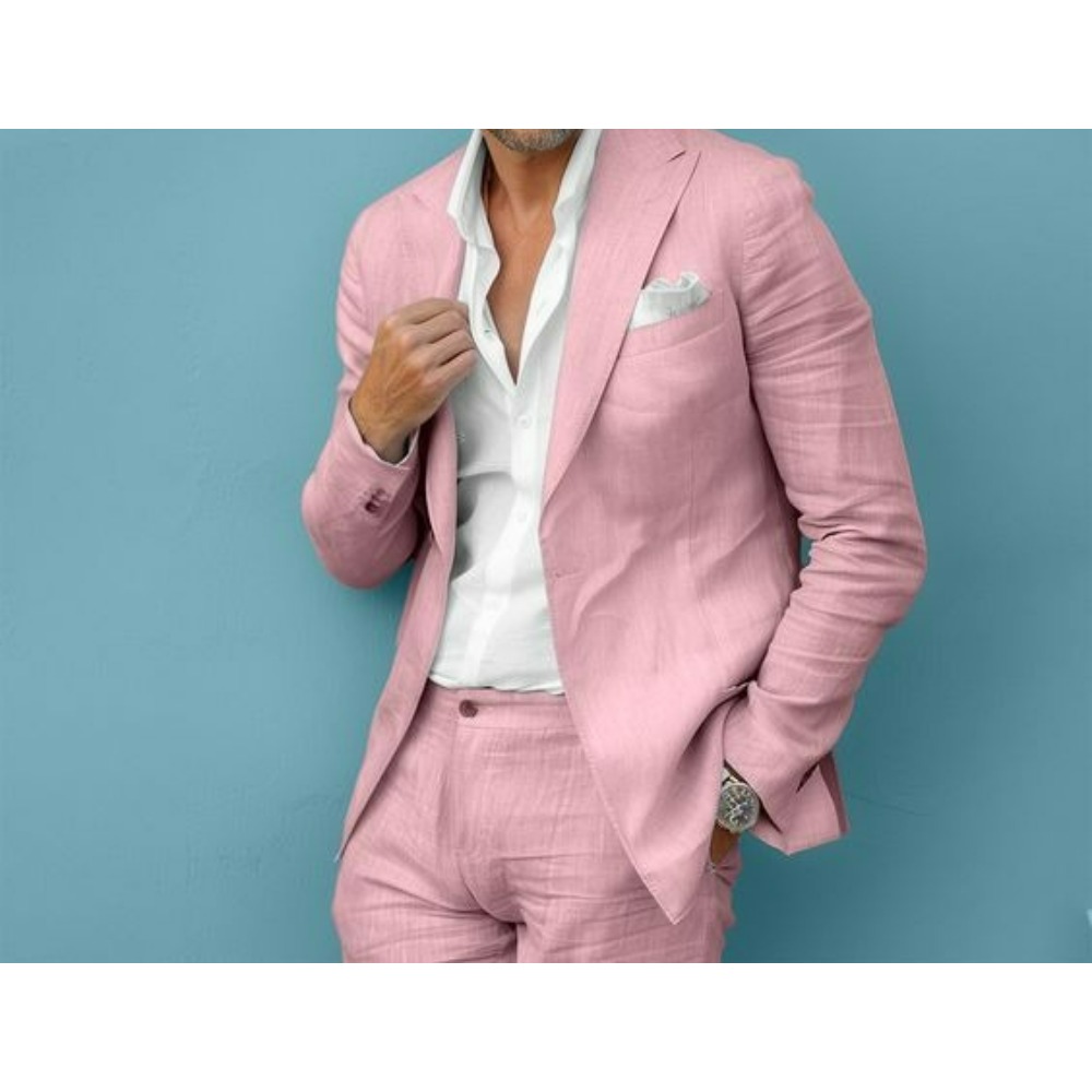 Lniany garnitur męski na wesel – Men Formal Wear In Summer recenzja i cena