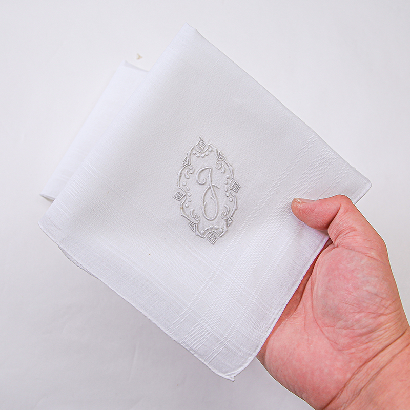 Zestaw 2 szt. Luksusowej, eleg – Monogrammed Handkerchief recenzja i cena