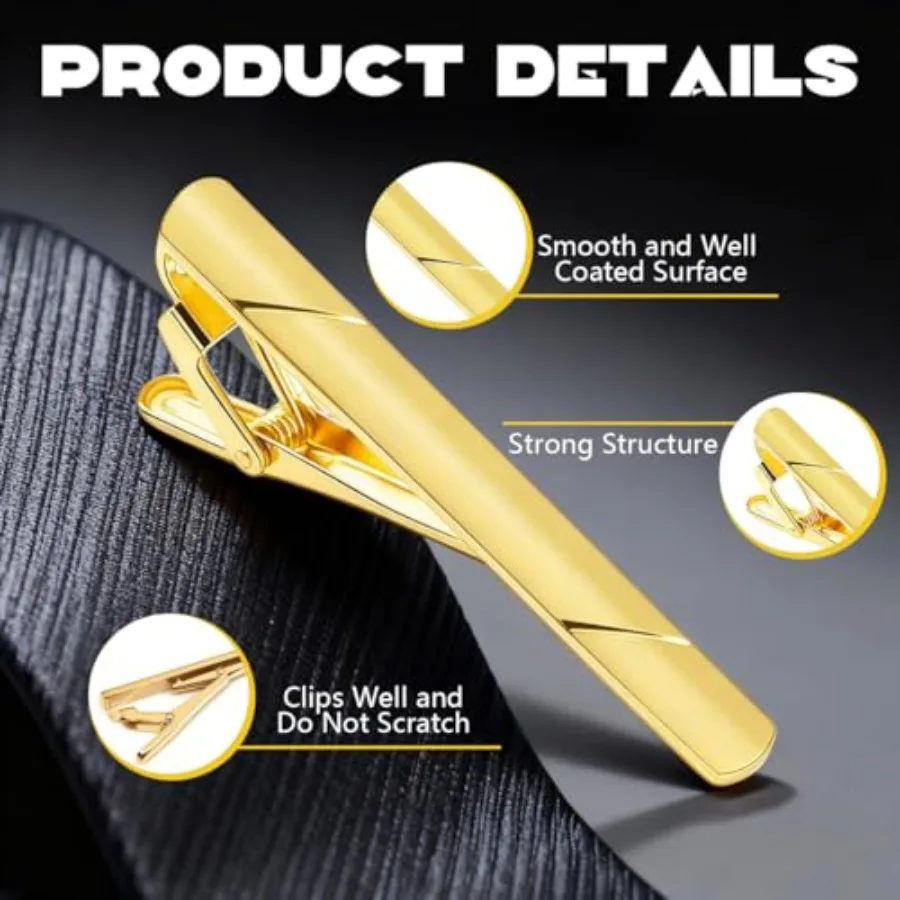 Męskie spinki do krawata ze st – Tie Bar Clip recenzja i cena